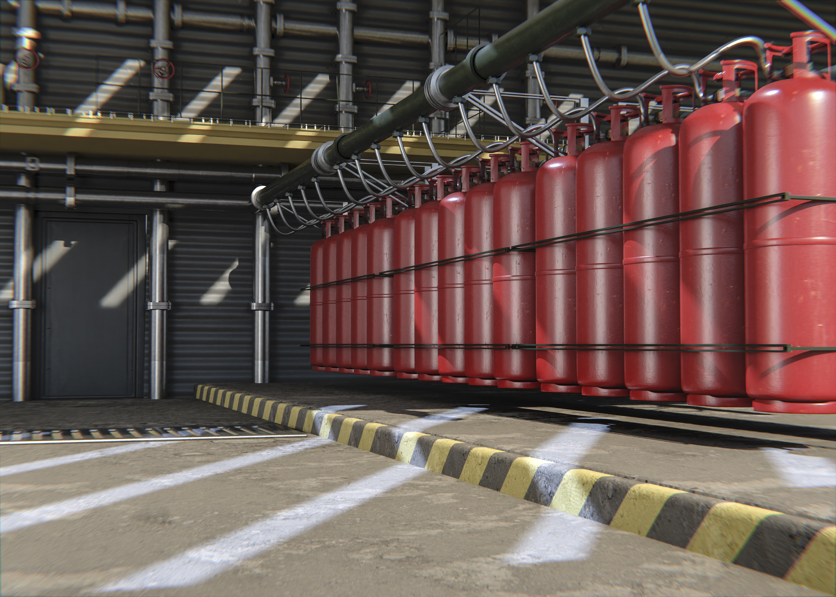 Fire Suppression Systems — gas cylinders